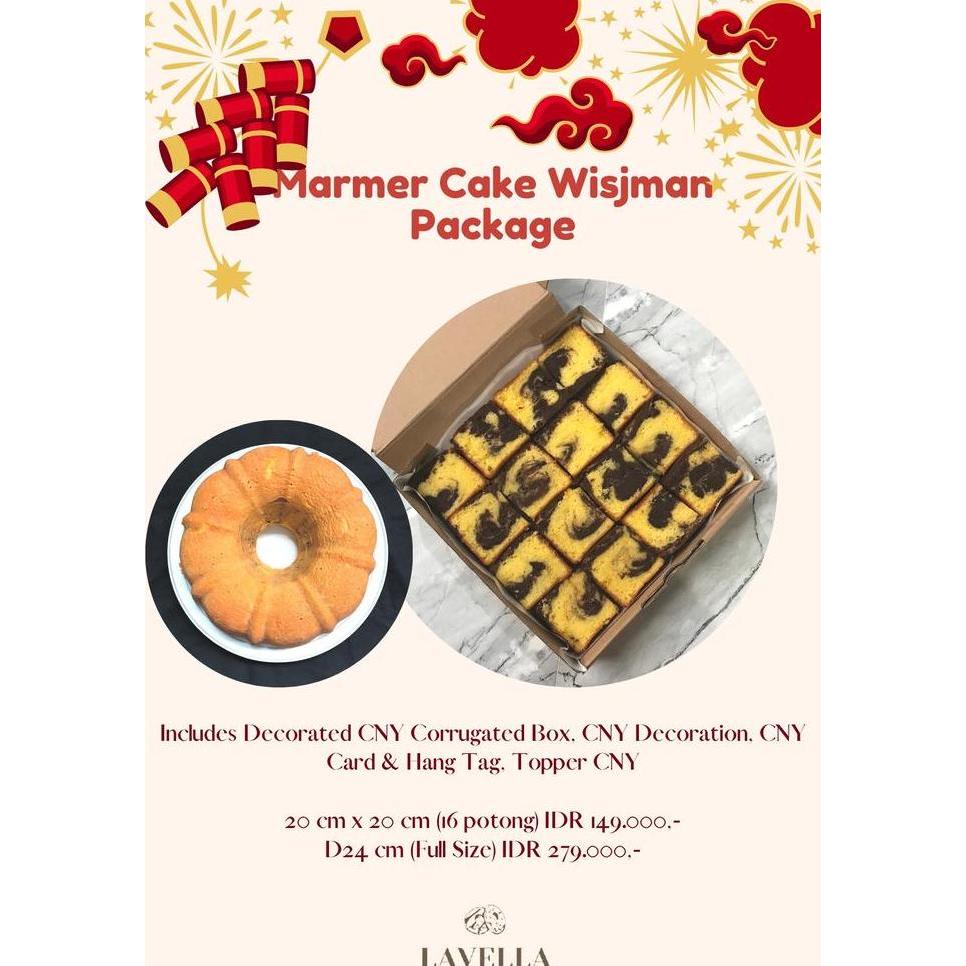 Cny Hampers Parcel Imlek - Bolu Marmer / Marble Cake Premium Set Kue Promo Lebaran