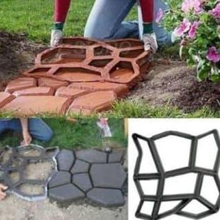 limenshayara - cetakan semen batu mold semen jalan paving block conblock taman garden