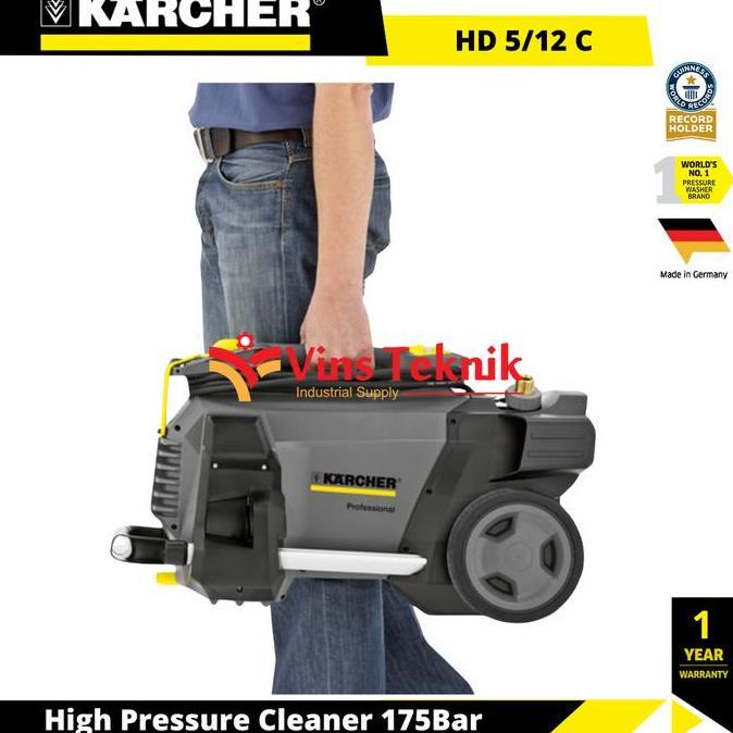 KARCHER HD 5/12 C *EU High Pressure Cleaner Jet Cleaner Cold Water Mesin Cuci Motor Mobil 175Bar HD5