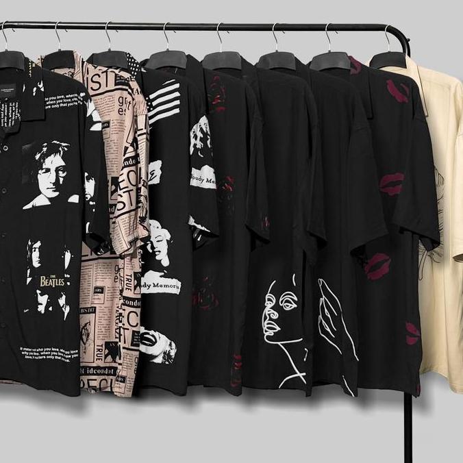 KRJN VOLUME 16 PRINTED SHIRT | KEMEJA RAYON PRIA | KEMEJA PRINTING LENGAN PENDEK