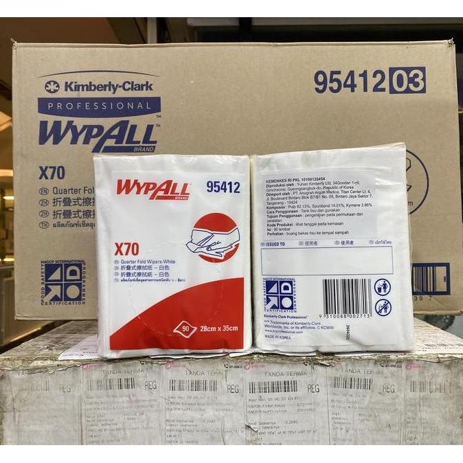 TERBARU - Wypall x70 wypall x 70 wipers kimberly clark 95412 (per pax)