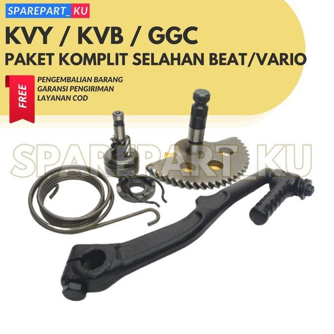 (Promo) Paket Slahan Honda Beat Karbu Starter Kasar Vario Spacy Scoopy / As Slah + Engkolan + Gigi P