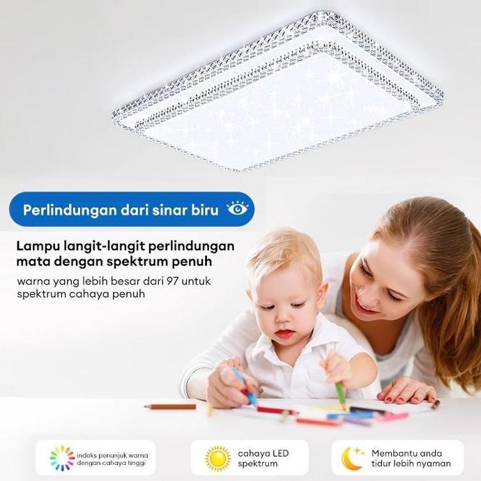 Murah Lampu Plafon Minimalis Moder Rumah Lampu Downlight Pvc Plafon Led 3 Warna Ceiling Lights Jarak