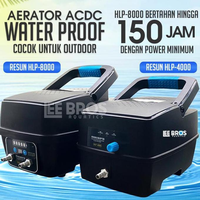 sinyonakane71 - aerator resun acdc waterproof bertahan 9-150 jam super strong / aerator kolam ikan k