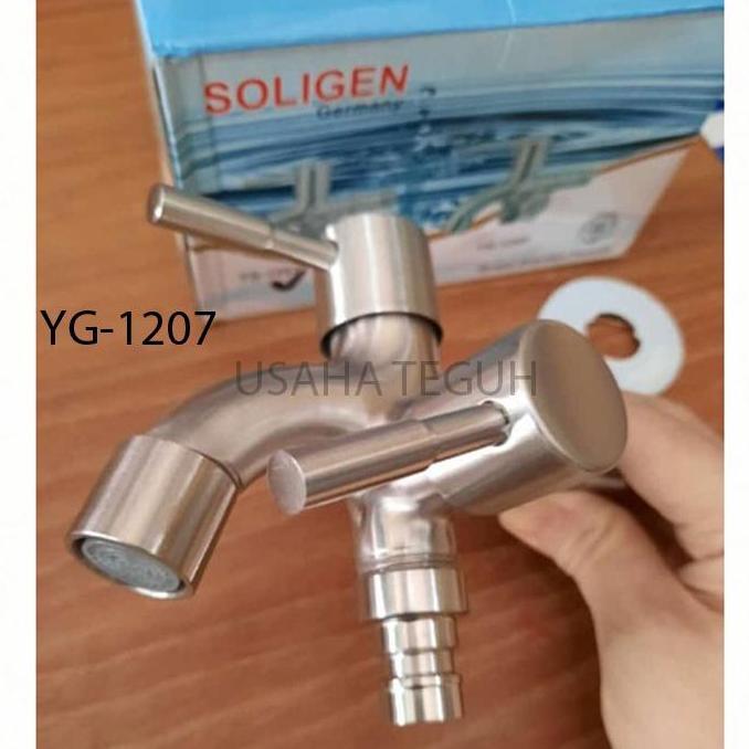 TERBARU - Kran Cabang Soligen Stainless Steel / Kran Shower
