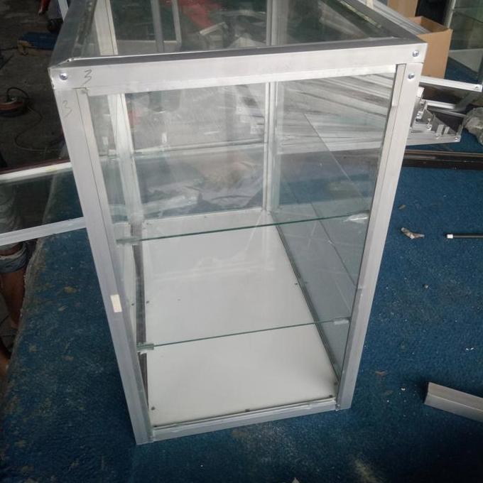 ETALASE ALUMINIUM KACA MAKANAN MULTIFUNGSI MURAH MANTAP SERBAGUNA