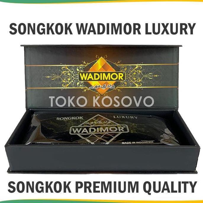 Termurah / Hot Sale Grosir (10 Pcs) Songkok Premium Wadimor Luxury Tinggi 9 Original Peci Solat Hita