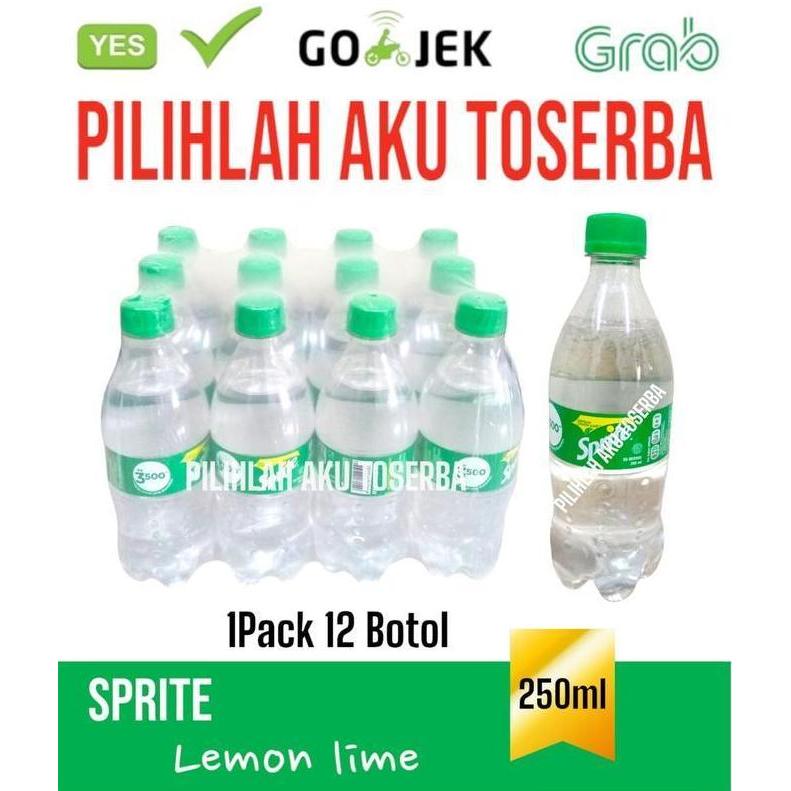 Sprite MINI Botol Pet Imut - ( HARGA 1 PACK ISI 12 botol )