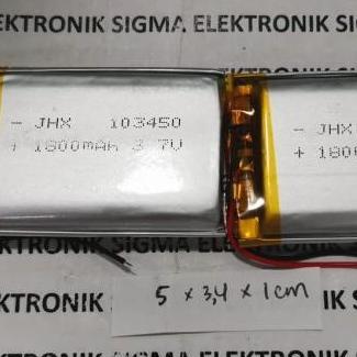 BATERAI LITHIUM POLYMER 3.7V 1800mAh 1500mAh 1200mAh harga per 1 pcs