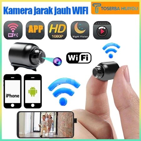 CodKamera Pengintai Mini 4K Hd Tidak Ada Kabel 1080P/Cctv Mini/Kamera Mini/Cctv Wifi Jarak Jauh/Kame