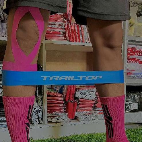 TERLARIS Resistance Bands 5 Levels Gym Set | Trailtop Yoga Stretch Loops Band Paha Kaki Latihan