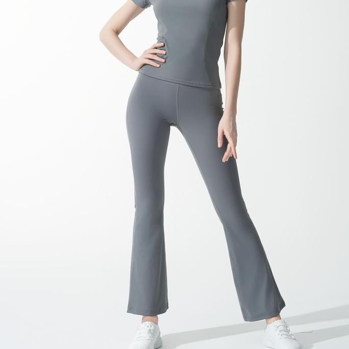 Fitbanget- [Hapigogo] Celana Cutbray Wanita Yoga Celana Olahraga Wanita Legging Sport Pants Cutbray 