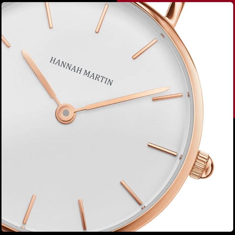 Hannah Martin  Jam Tangan Hannah Martin Pria Wanita Couple Nilon Original Tipis Luxury Tahan Air CH3