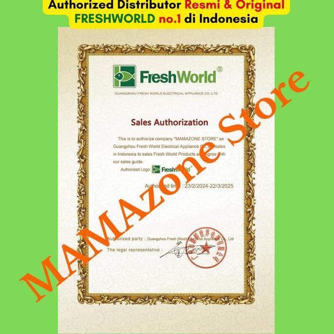 FRESHWORLD Vacuum Sealer TVS2019 TVS 2019 TVS-2019 Dengan Design Compact kokoh Anti Pecah