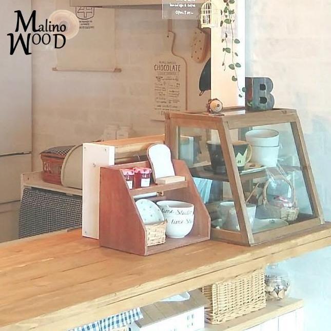 FD-01 Food Display Etalase Makanan Kayu Etalase Roti Kue Cafe Resto Warung