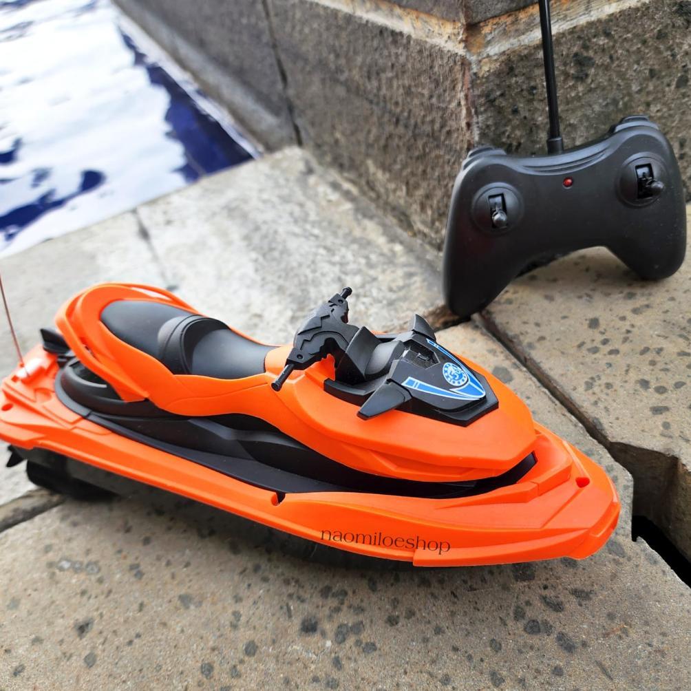 BESTPROMO Rc JET SKI mainan remote Control kapal motor Boat Kapal Robot speed boat Jetski