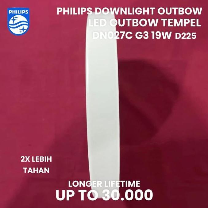 Promo Lampu Philips Downlight Outbow 19W Watt Outbow Tempel Led Kanopi Philips Dn027C 19Watt