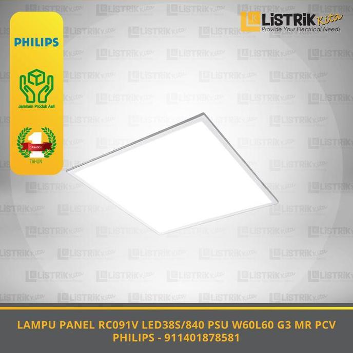 Sale Philips Lampu Panel Rc091V Led38S/840 Psu W60L60 G3 Mr Pcv