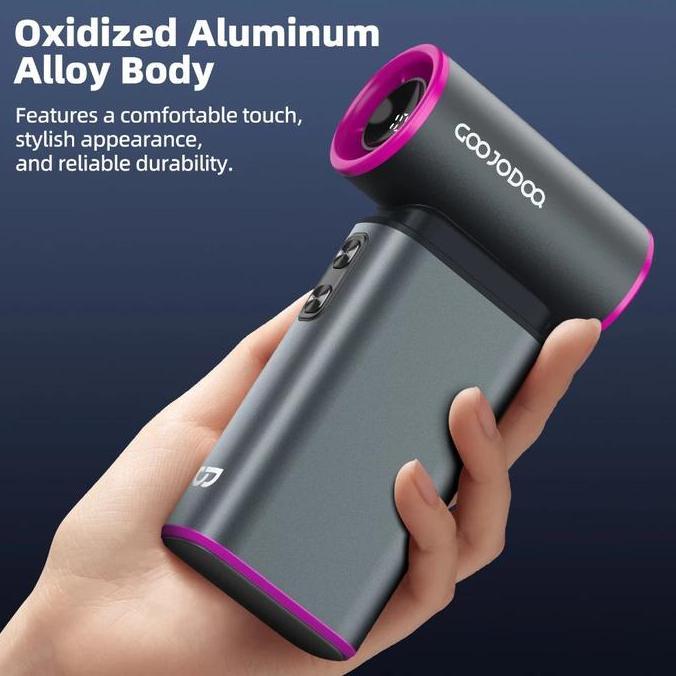 GOOJODOQ GFS009 3-in-1 Ultra High-Speed Premium Handheld Fan Up to 71000 RPM 6000 MAH LED Display Wi