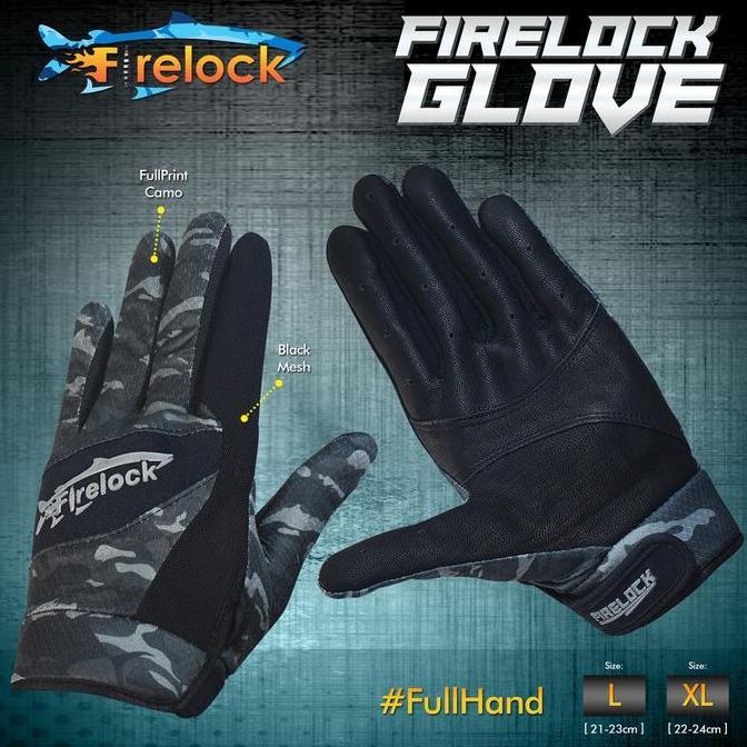 Glove Sarung Tangan Mancing Shimano & Firelock I Pancing Ikan DIN
