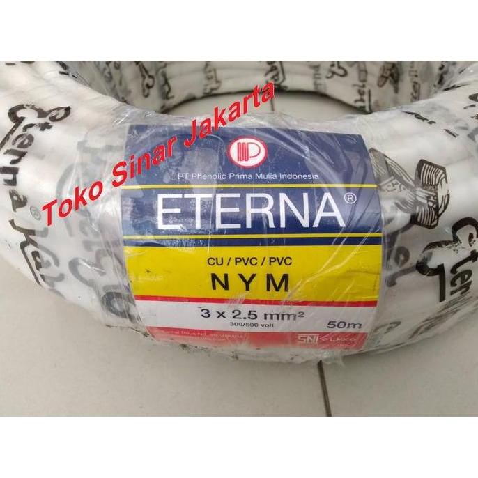 Sale Kabel Listrik Nym 3X2.5 Kabel Nym 3X2,5 Eterna Perroll 50M