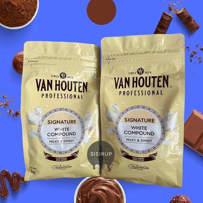 1KG Vanhouten Professional Compound / Chocolate Van Houten / Van Houten Dark / Milk / White / Barry 