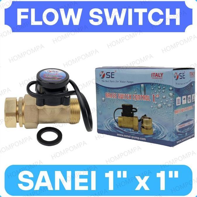 Flow Switch 1" Inch San-Ei Original - Otomatis Pompa Dorong Booster Premium