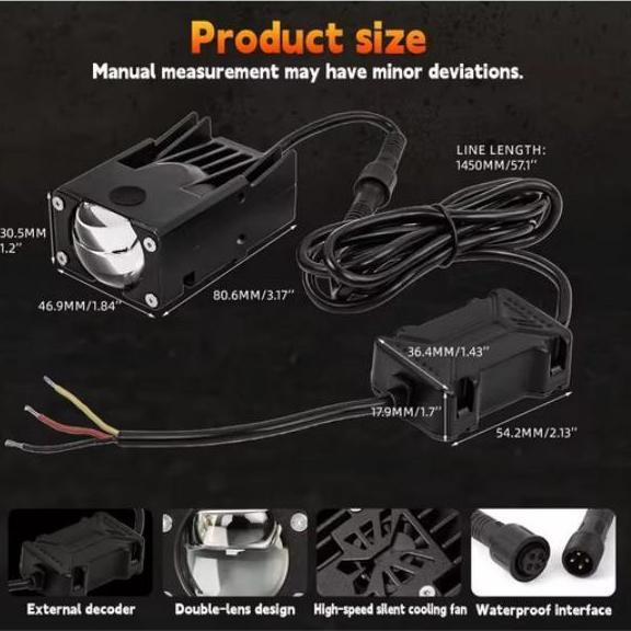 Promo EMPEROR U DELUXE SERIES mini projie 1 mata slim premium 40W 80W mini laser grill projector len