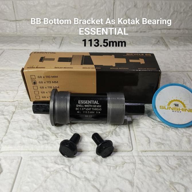 BB Kotak Bearing 113.5 ESSENTIAL As Tengah Bottom Bracket Sepeda 113.5mm