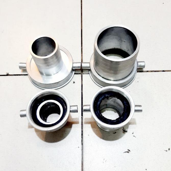 Kopling Alumunium /Nepel Hose Drat Dalam Out Pompa Alkon 1,5 - 3 Inchi Murah