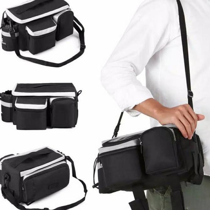 Tas Pannier Sepeda / Tas Bagasi Sepeda Free Rain Cover