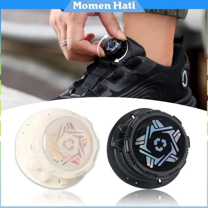 LOANHERCH 1Pair Tali Sepatu Putar Otomatis Sepatu Tali Putar Pria