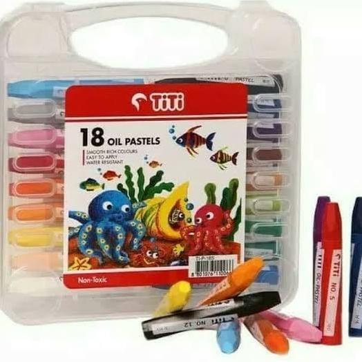 Shashin- Crayon Joyko 18 Warna/Krayon Murah Joyko 18Warna/Oil Pastels Joyko Krayon Mewarnai