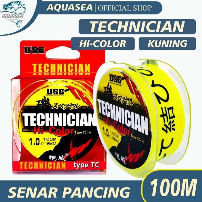 Sakanatsuri- Aquasea - Tali Pancing Technician 100M  Fishing Line Strength 3.80Kg-21.5Kg Sangat Kuat