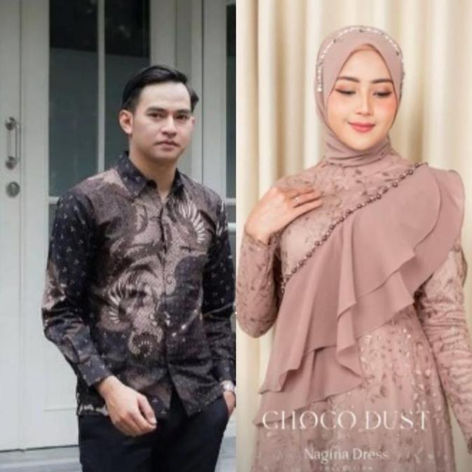 Couple Gamis Look 10 Look in 1 Nagina Dress Baju Pasangan Muslim Pria Wanita Kondangan Ready Standar