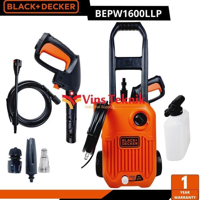 BLACK+DECKER BEPW1600LLP BEPW1600 Jet Cleaner High Pressure Cleaner Mesin Cuci Mobil
