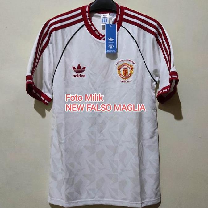 Jersey MU FC Cup Winners Cup 1991 Reissue Short Sleeve Murah