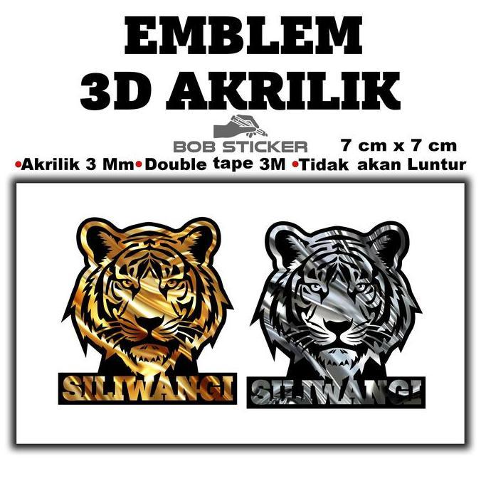 Kualitasbaik- Ekslusif Emblem Akrilik Maung Bodas / Maung Kdm / Kang Dedi Mulyadi / Bapa Aing / Maun