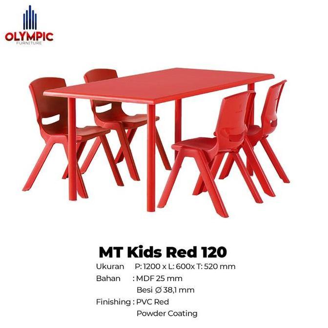 MT KIDS 120 MEJA BELAJAR ANAK OLYMPIC UNTUK TULIS BACA