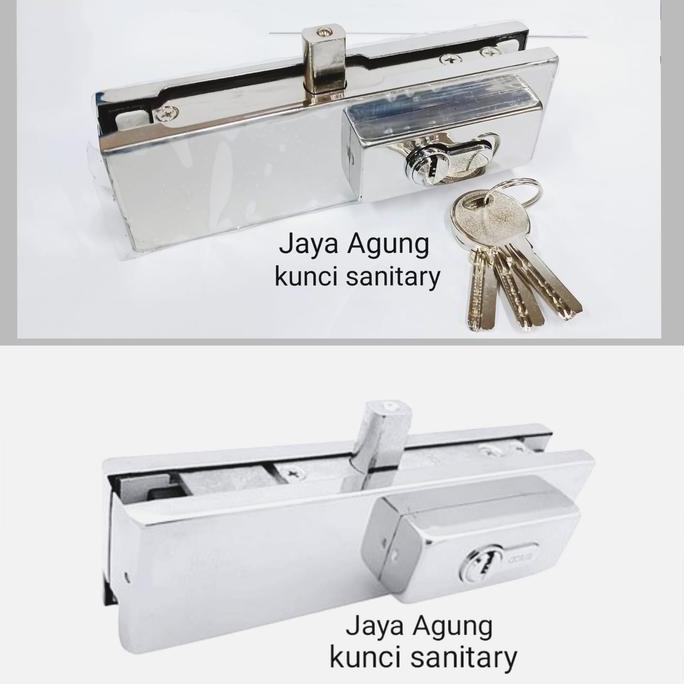 TERBARU - Kunci Pintu Kaca Frameless US 10/Patch Fitting US10