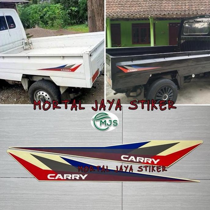 Kualitasbaik- Stiker Striping Lis Les Bak Mobil Pick Up Suzuki Carry Futura