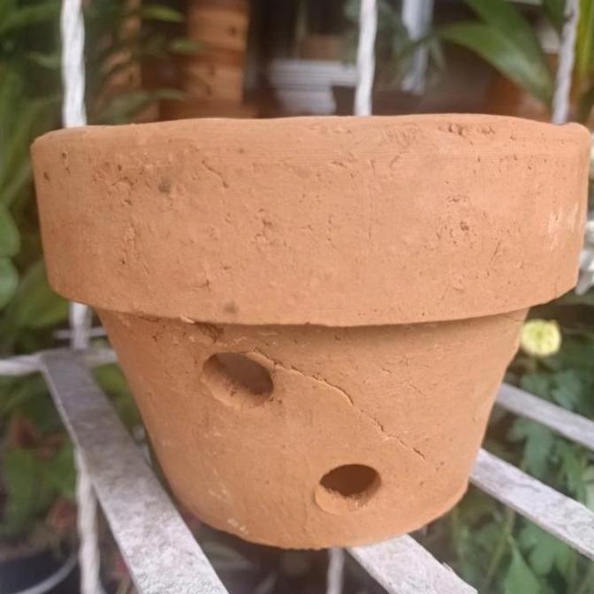 pot anggrek tanah liat 18cm murah