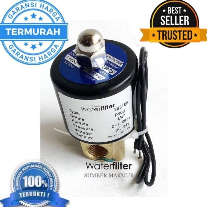 Promo Solenoid / Selenoid Valve 12V Kuningan - Selang 3/8