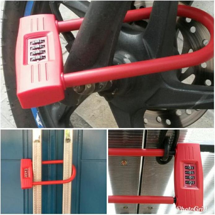 PROMO KUNCI GEMBOK MOTOR ANTI MALING PAKAI PASWORD GEMBOK PAGAR PIN PASWORD