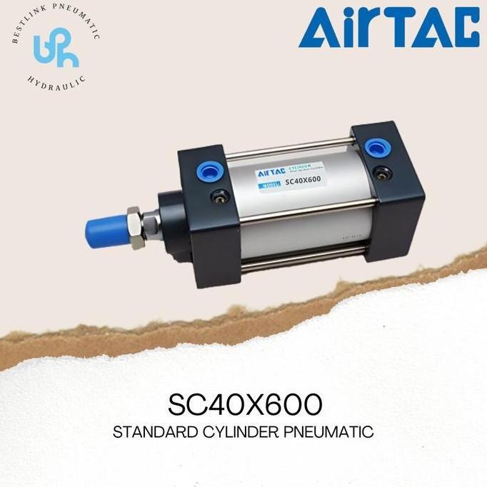Sale Pneumatic Cylinder Sc 40 X 600 Airtac - Sc40X600Sca / Sc40X600