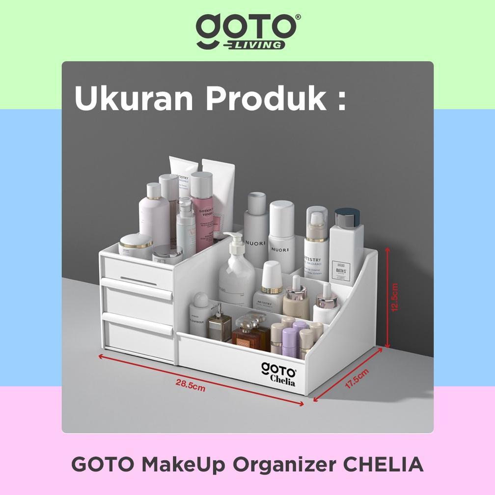 PJ24 Goto Chelia Rak Kosmetik Skincare Kotak Penyimpanan Make Up Organizer Premium