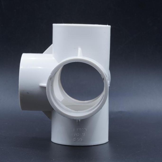 Sale Fitting 5 Arah Way Tee T Cross White Inner Diameter 50Mm 50 Mm For Pipa Pvc 1-3/4 Inch Hidropon