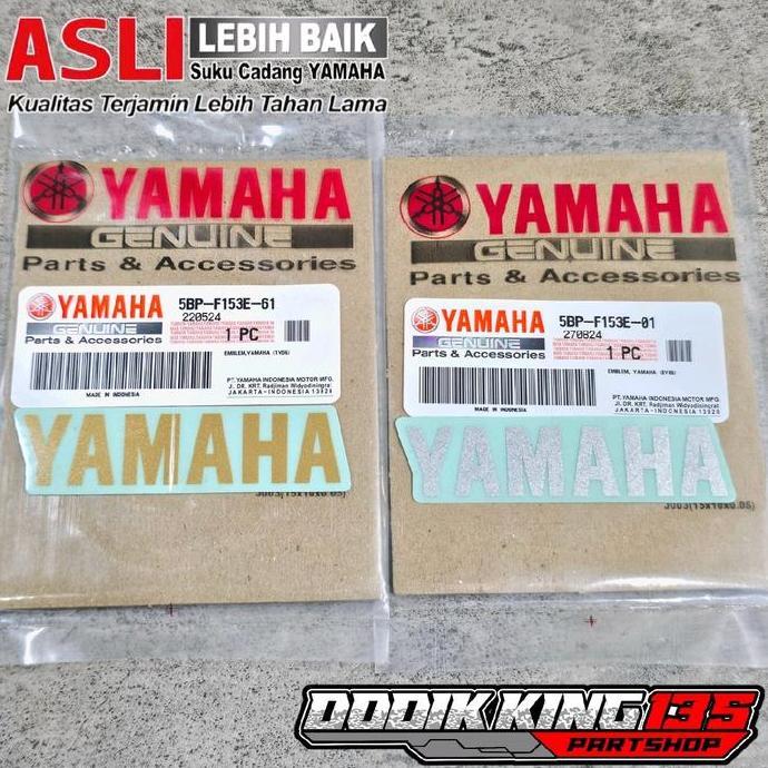 STICKER STIKER YAMAHA SILVER GOLD TUTUP TOOLBOX TOLBOX RX KING ORIGINAL YAMAHA  | 5BP-F153E-01 5BP-F