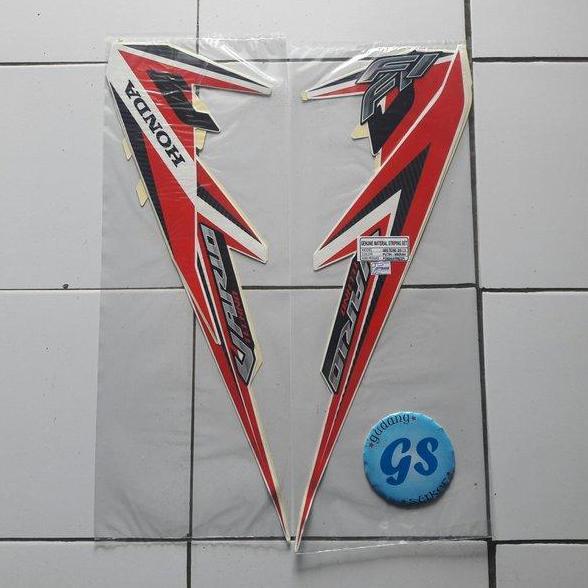 stiker vario techno 125 fi 2015 putih-merah