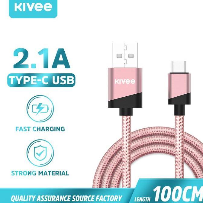 Kivee Kabel Data Micro USB Android Fast Charging 1Meter Cable 2.1A Vol